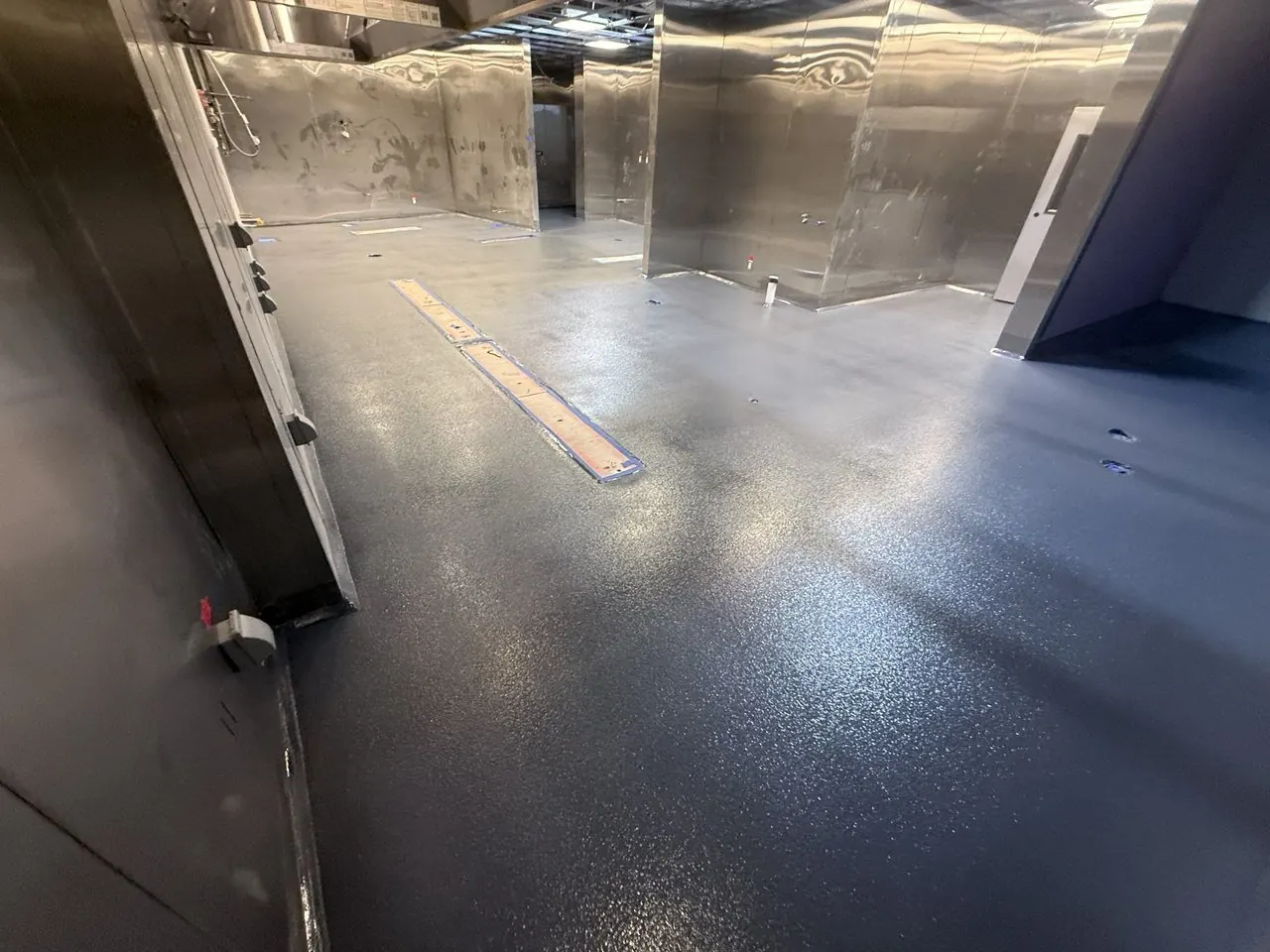 Commercial kitchen quartz solid color epoxy Naples FL — Step 2 · Base