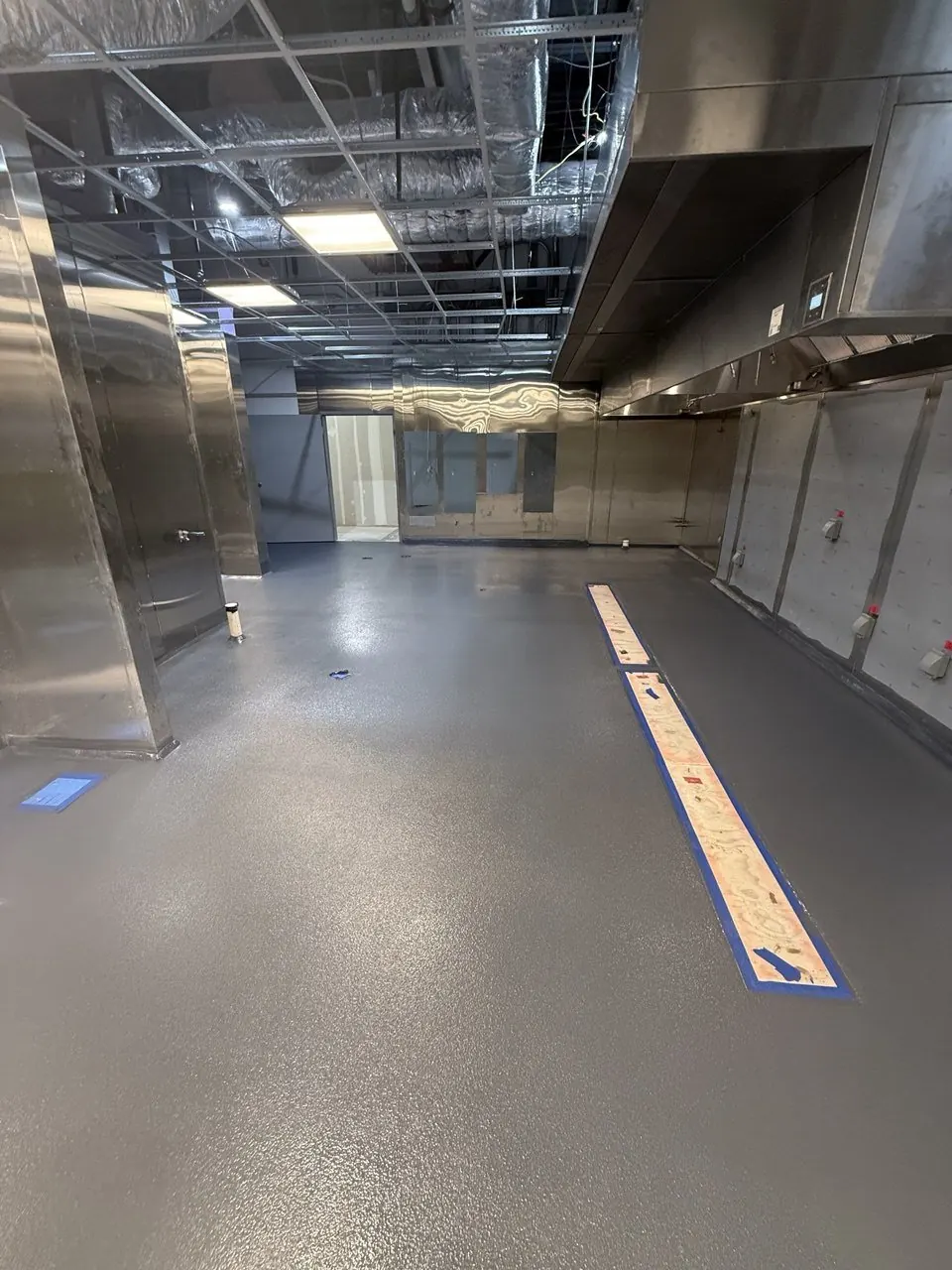 Commercial kitchen quartz solid color epoxy Naples FL — Step 5 · Detail